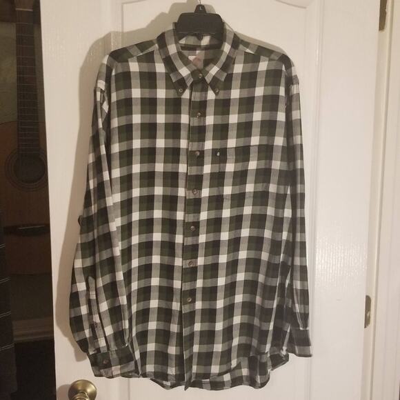 BROOKS bros plaid button down‎ shirt men's large - Picture 1 of 6